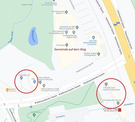 Maps Anfahrt Bibelprojekt
